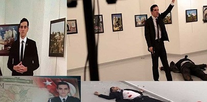 عکس های قاتل سفیر روسیه با اردوغان لو رفت